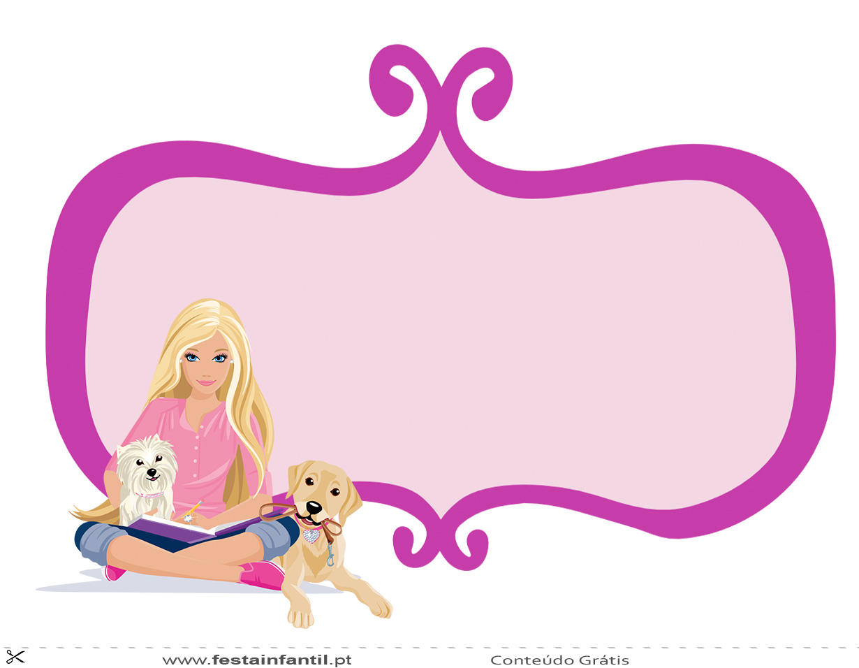 Convite Barbie - Festa Infantil