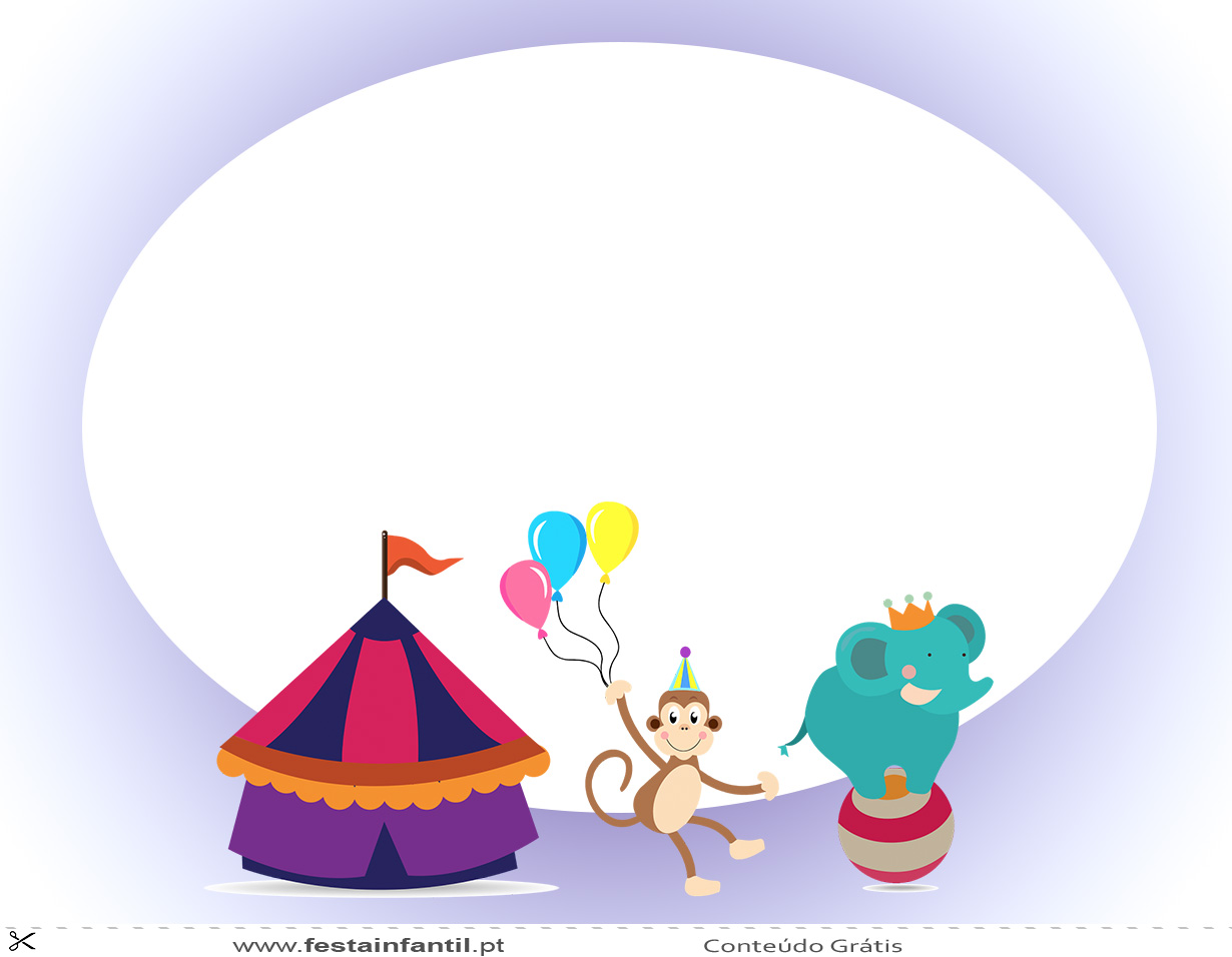Convite Circo - Festa Infantil