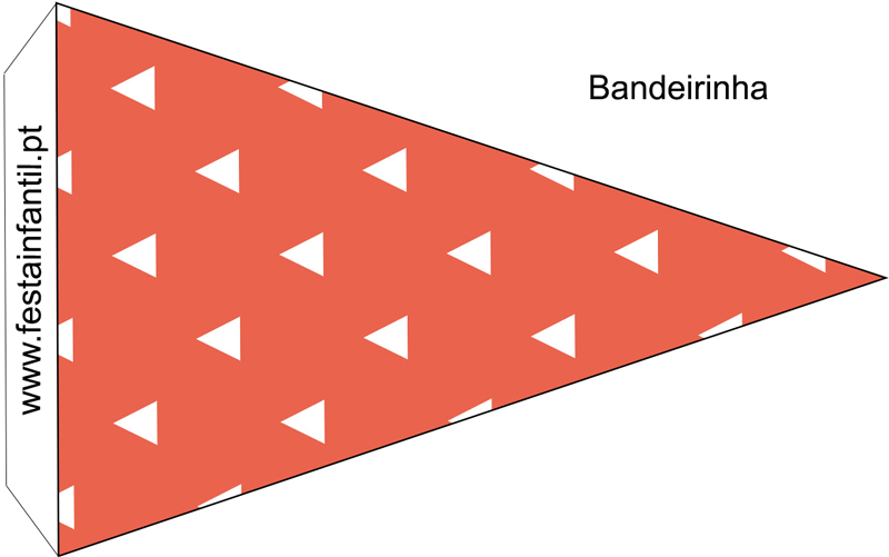 Bandeirinha triângulo Raposinha