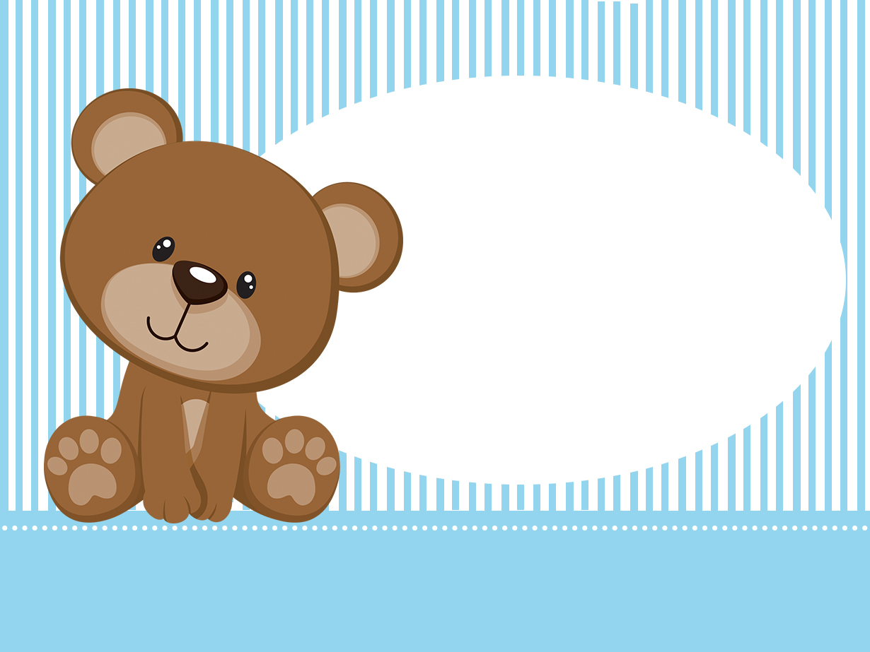 Convite Urso - Festa Infantil